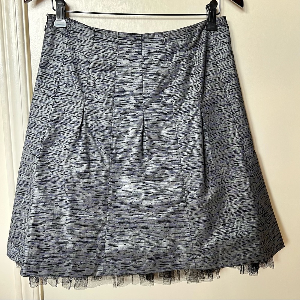 Club Monaco metallic grey skirt